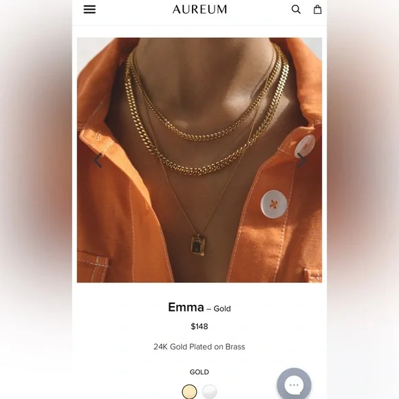 Aureum Emma gold Necklace - Picture 2 of 7